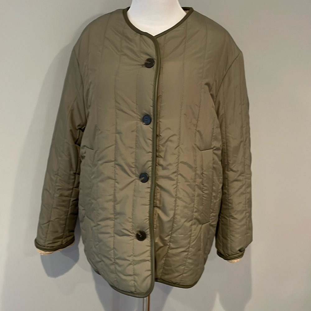 NWOT tags- ASOS reversible Army bomber- size xs